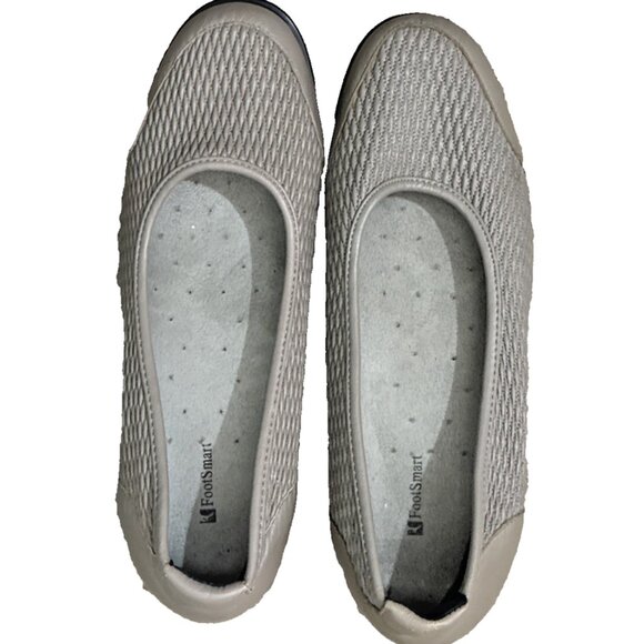 FootSmart Taupe Leather Heels Pump Size 9 WW - Picture 3 of 6